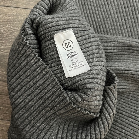 Opening Ceremony Ribbed Knit Ruffle Sleeve Dress - Picture 7 of 8